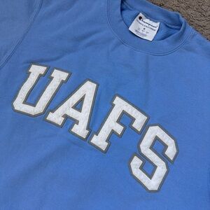 University Of Arkansas Fort Smith Navy Medium Blue Champion Crew Sweatshirt
